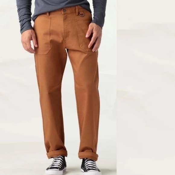 New Olivers Apparel Carpenter Pants Size 34 Nutmeg - Picture 1 of 10
